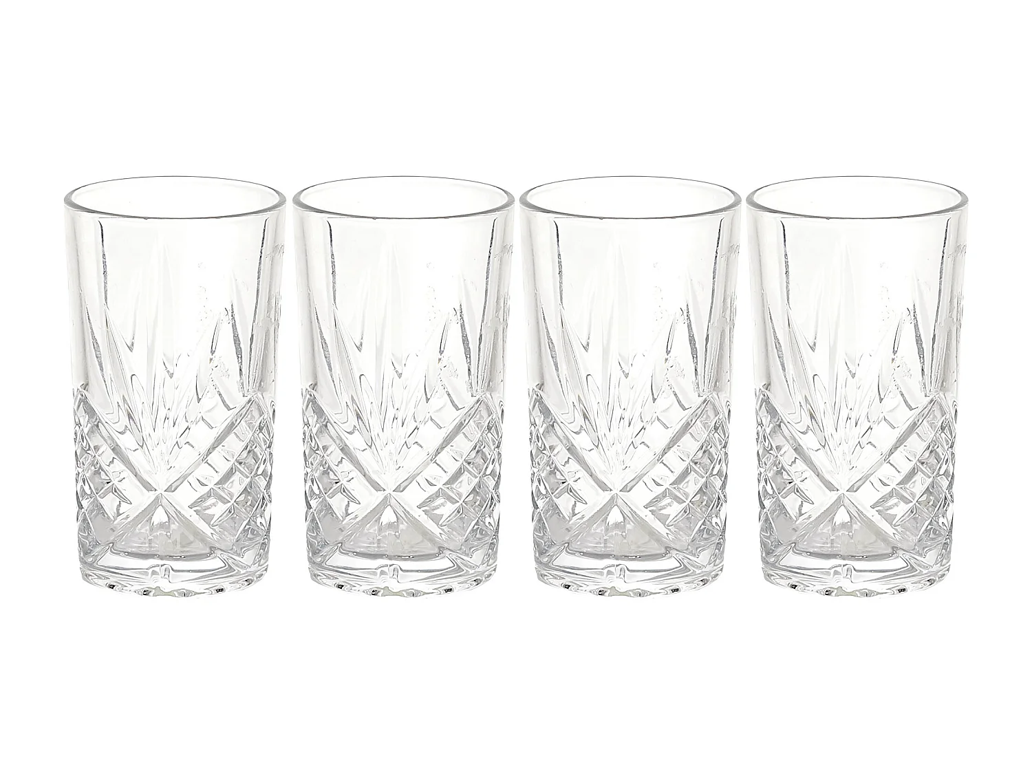Lot de 4 verres à cocktails 35 cl collection CADIX transparents