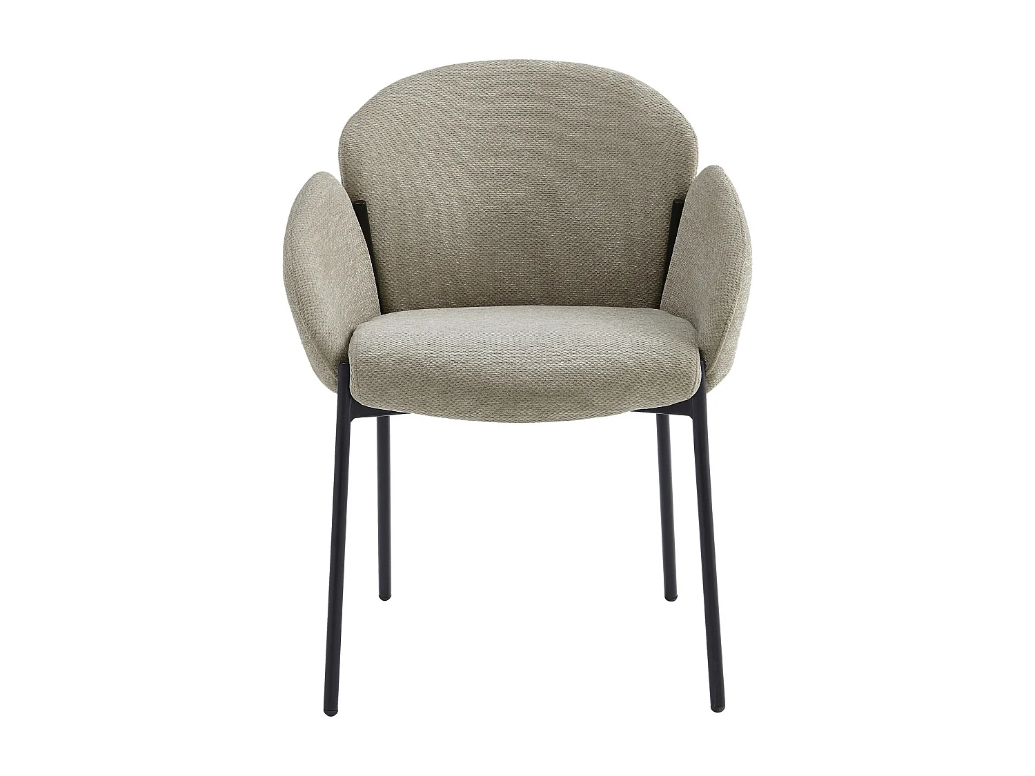 CANDICE-Silla de tela Luxury Grège (x2)