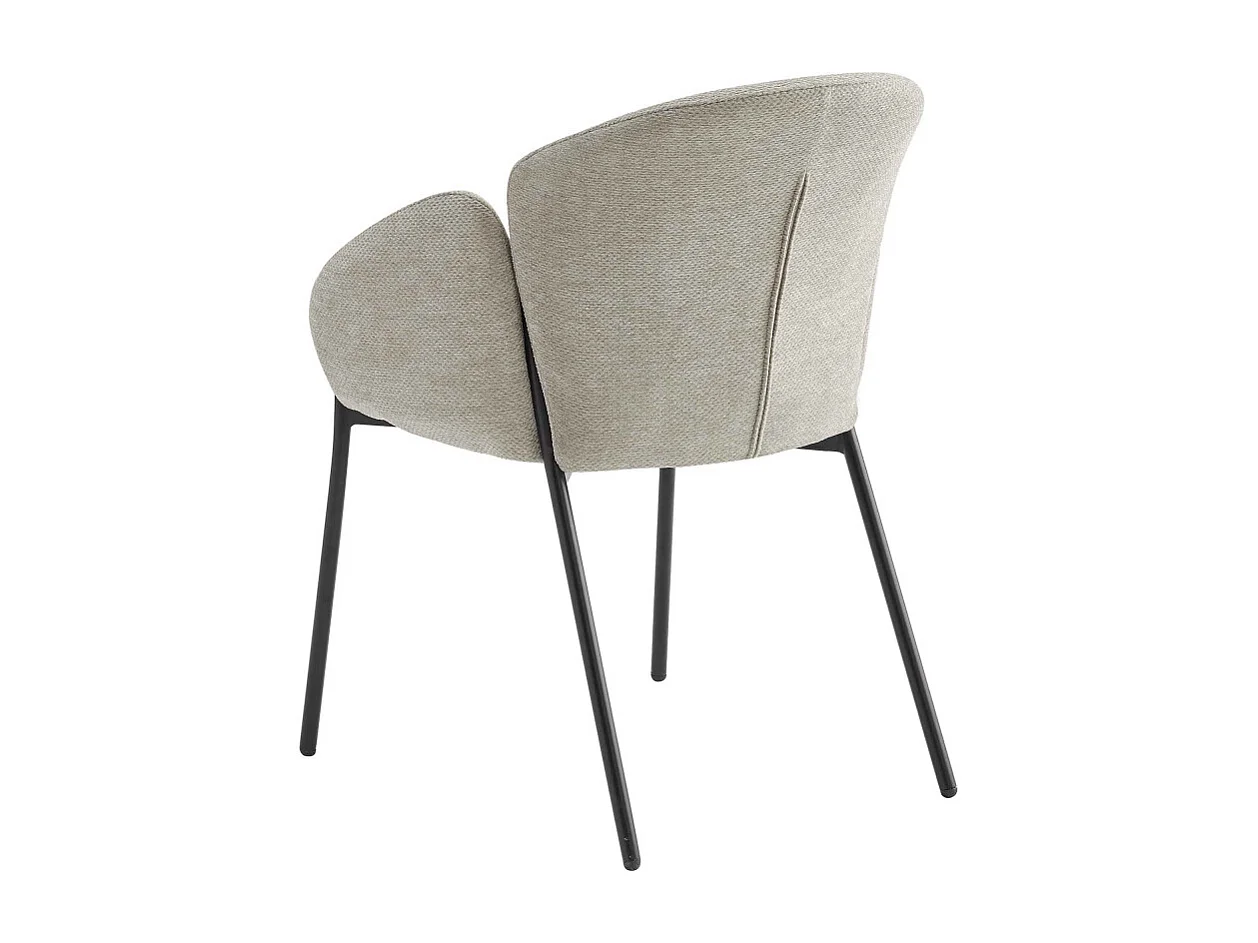 CANDICE-Set di 2 sedie da pranzo Luxury greige
