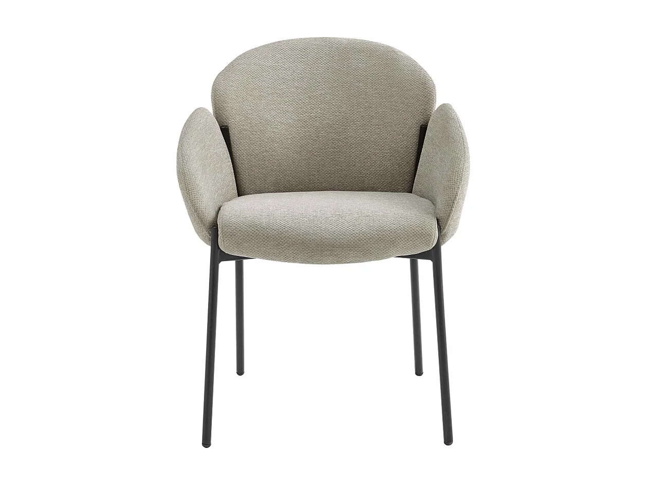 CANDICE-Set di 2 sedie da pranzo Luxury greige