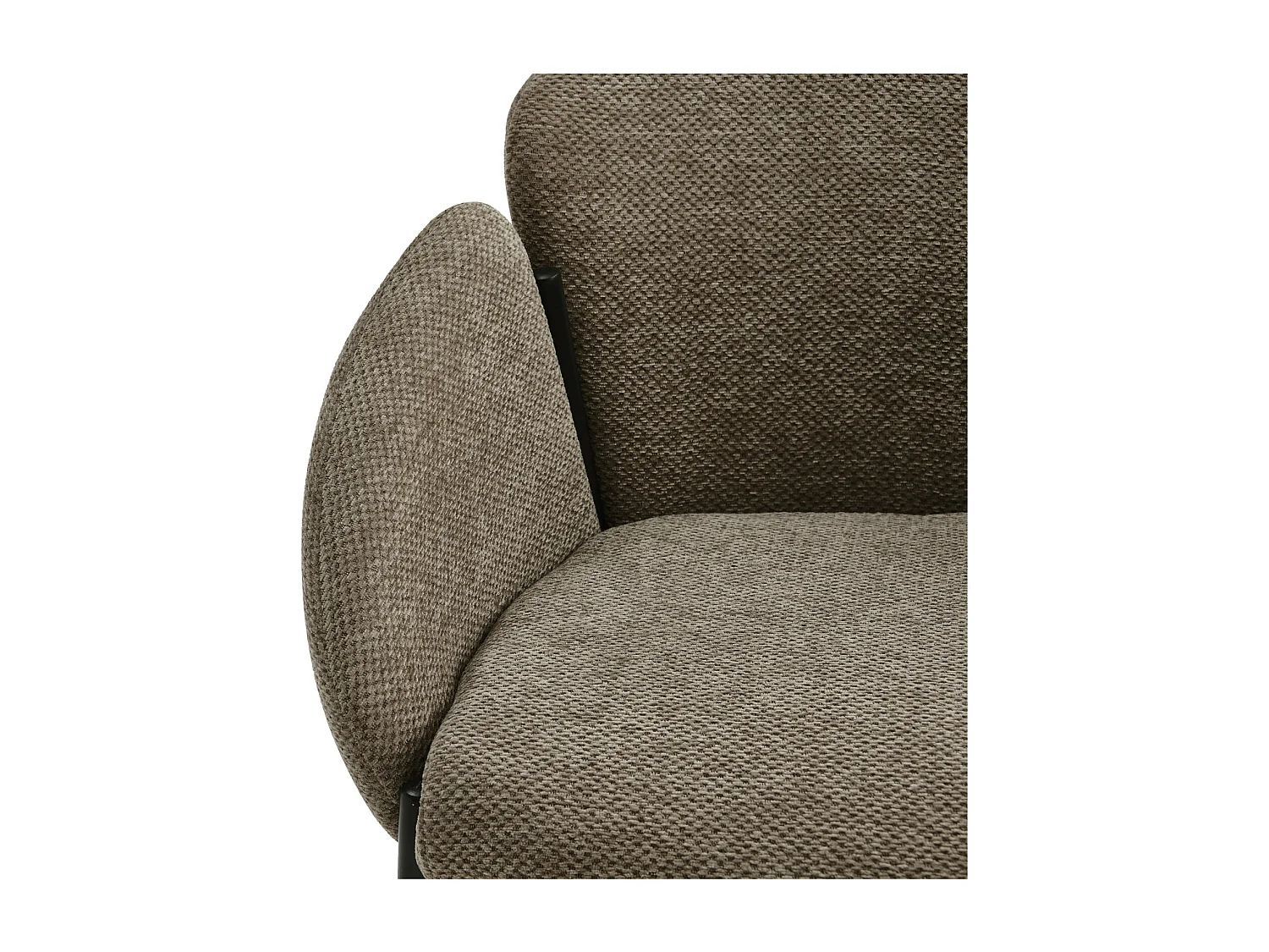 CANDICE-Silla de tela Luxury Topo (x2)