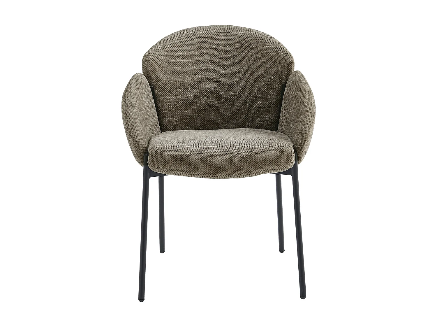 CANDICE-Silla de tela Luxury Topo (x2)