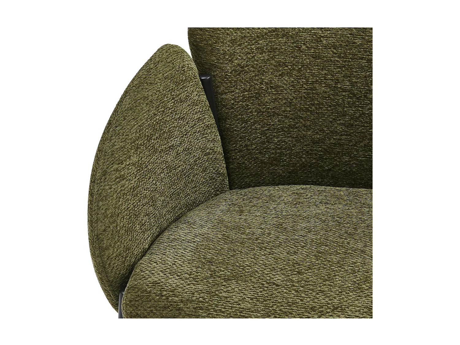 CANDICE-Silla de tela verde (x2)