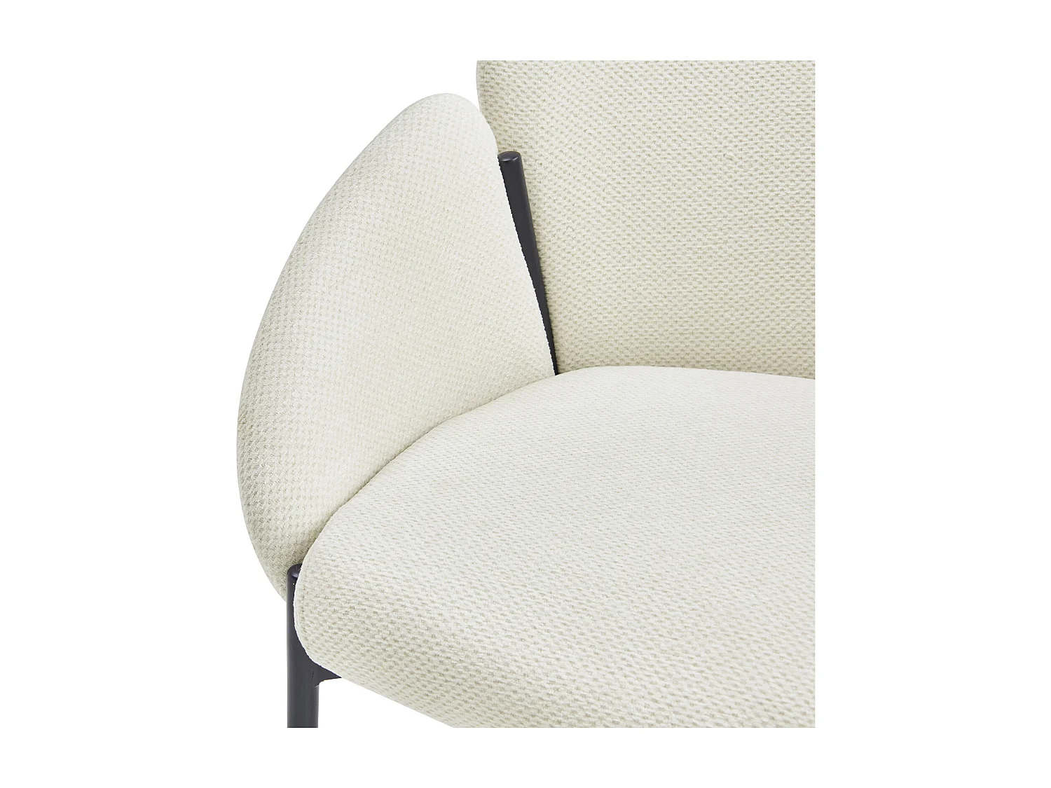 CANDICE-Sedia in tessuto Luxury Ecru (x2)