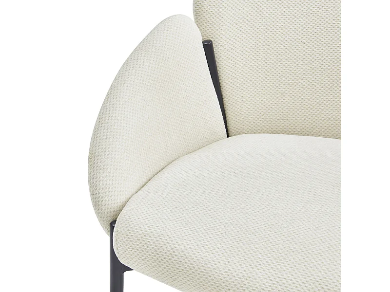 CANDICE-Silla de tela Luxury Ecru (x2)