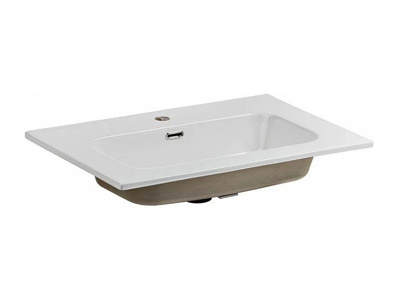 Vasque en céramique Go - 81 x 46 x 17 cm - Blanc