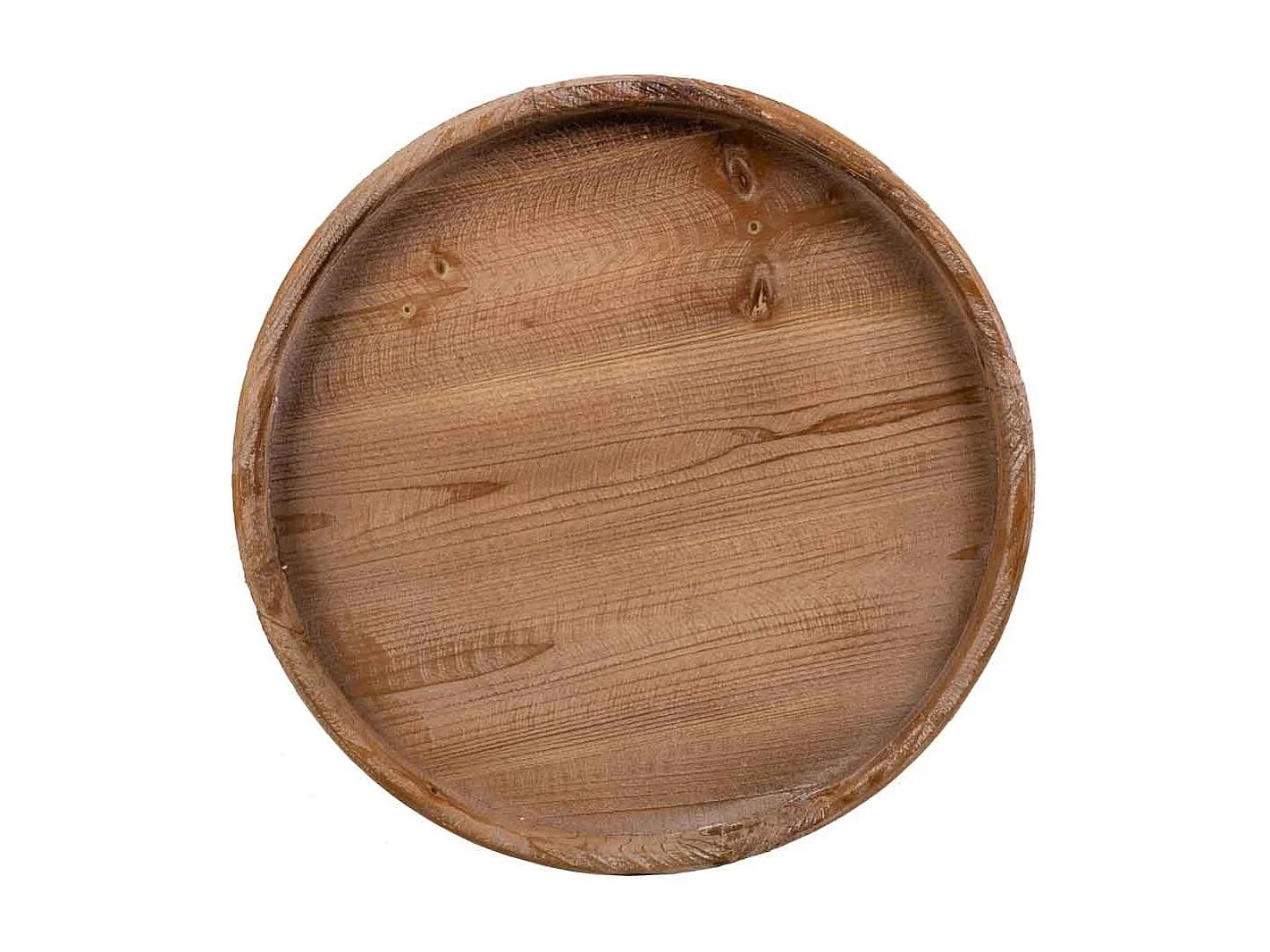 Weißer, geschnitzter Couchtisch aus Holz, 50x50x56h cm