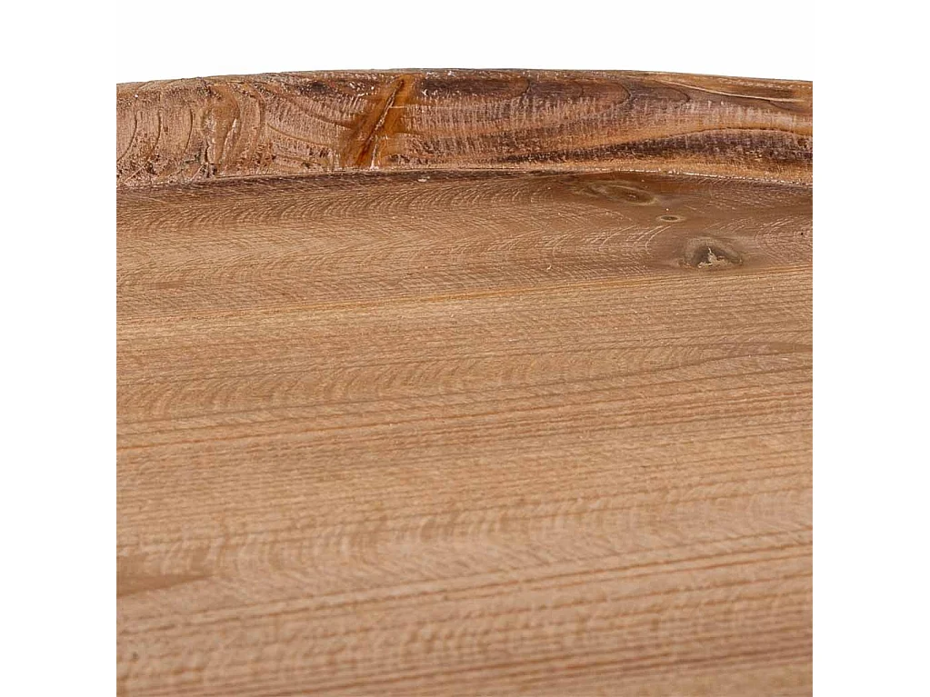 Table basse en bois sculpté blanc 50x50x56h