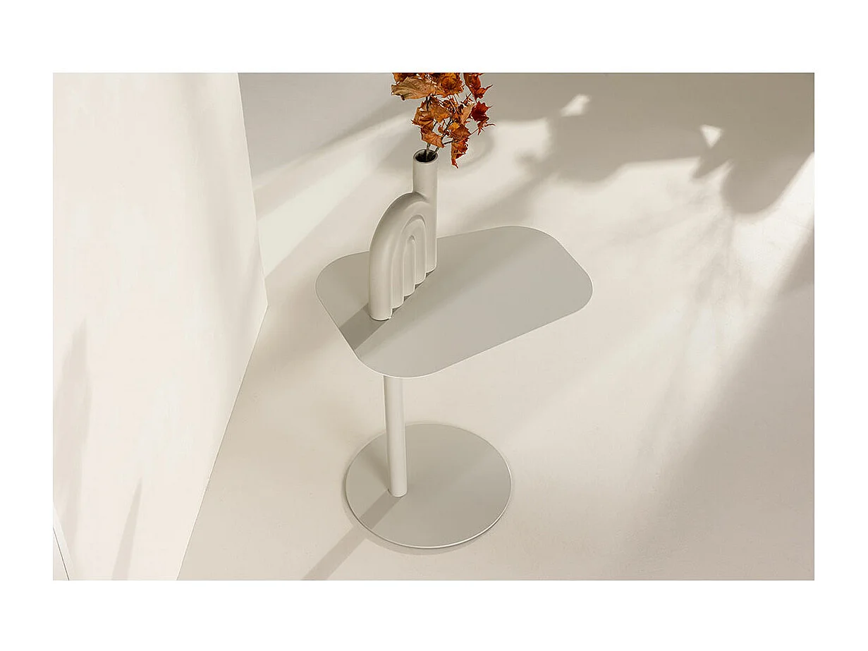 Table d'Appoint Design "San Jose" 50cm Beige