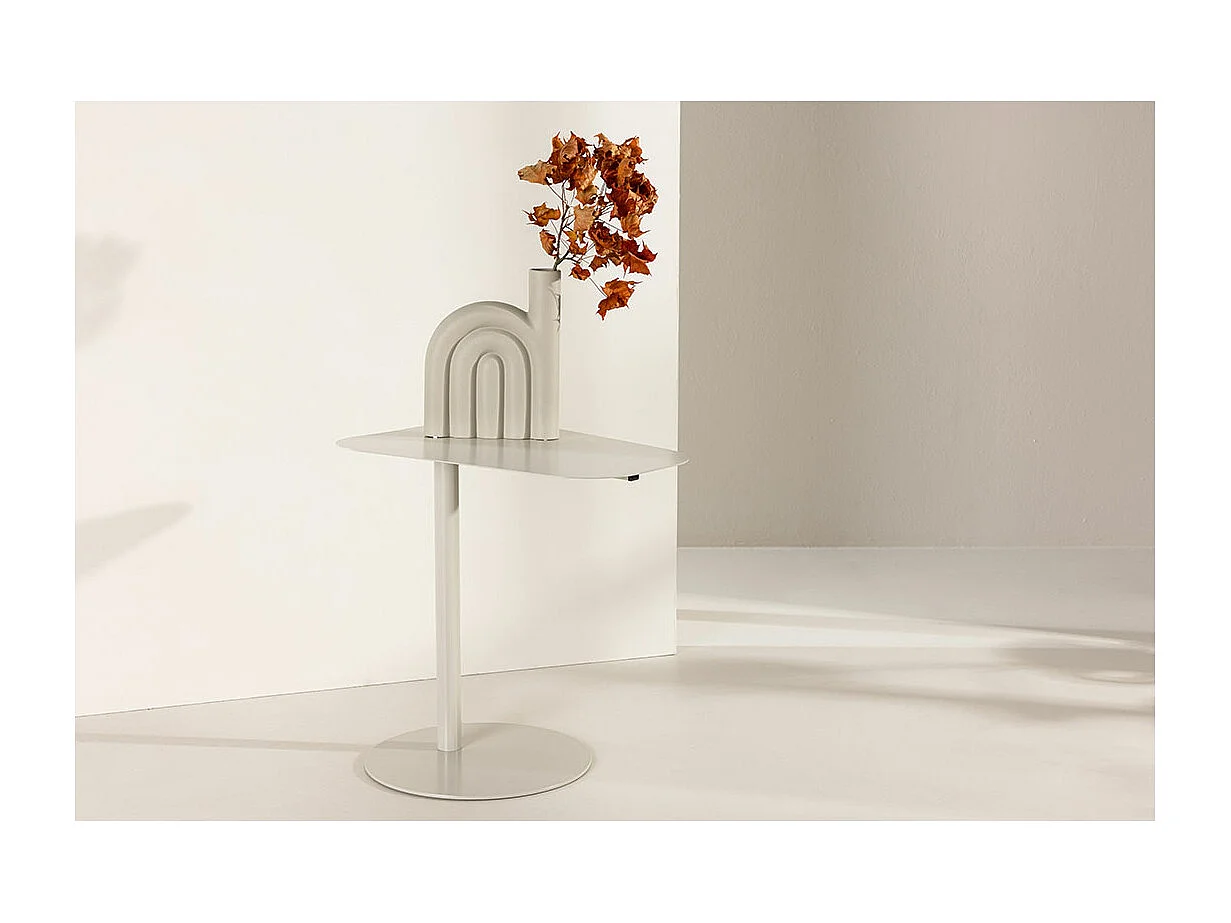 Table d'Appoint Design "San Jose" 50cm Beige
