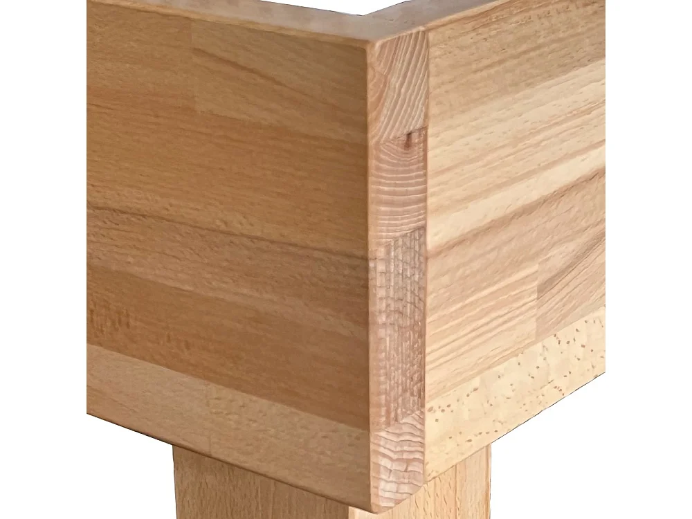 Lit RIVA 140x200 cm/ Hêtre massif huilé