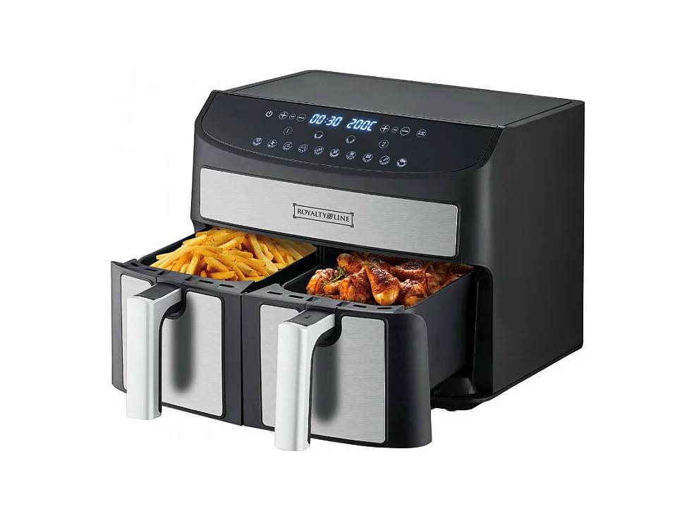 Royalty Line RL-AF5409: Friteuse à deux paniers - 2000W