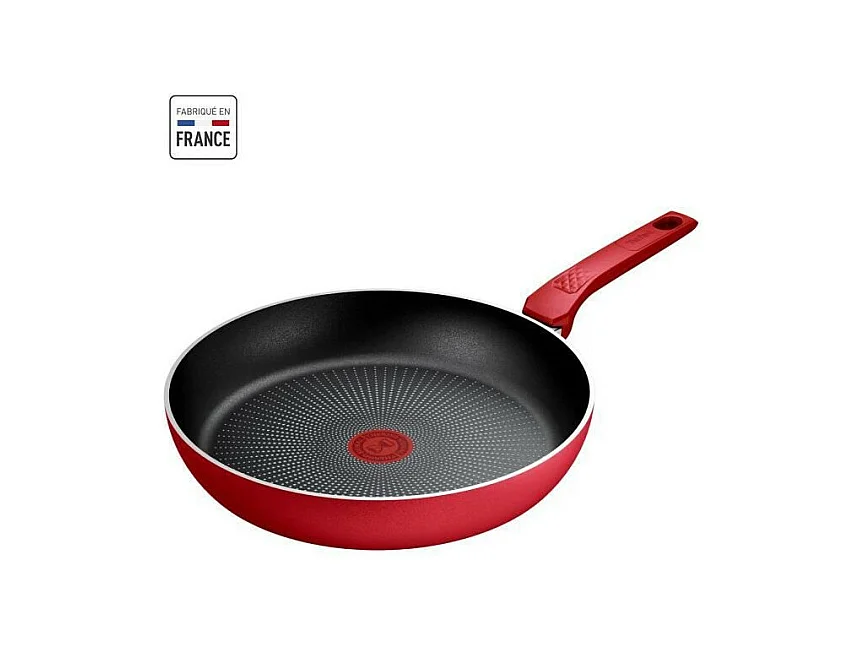 TEFAL Faitout 24 cm, Induction, Revetement antiadhésif, Couvercle verre, Ergonomique, Fabriqué en France, Daily Expert C289460