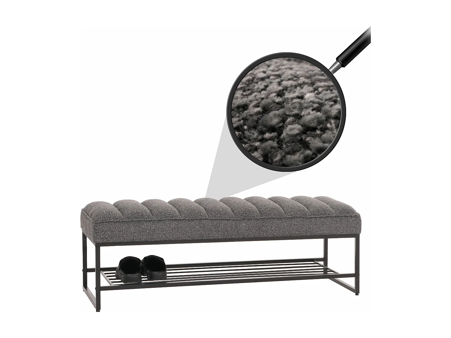 Sitzbank MCW-N68, Dunkelgrau