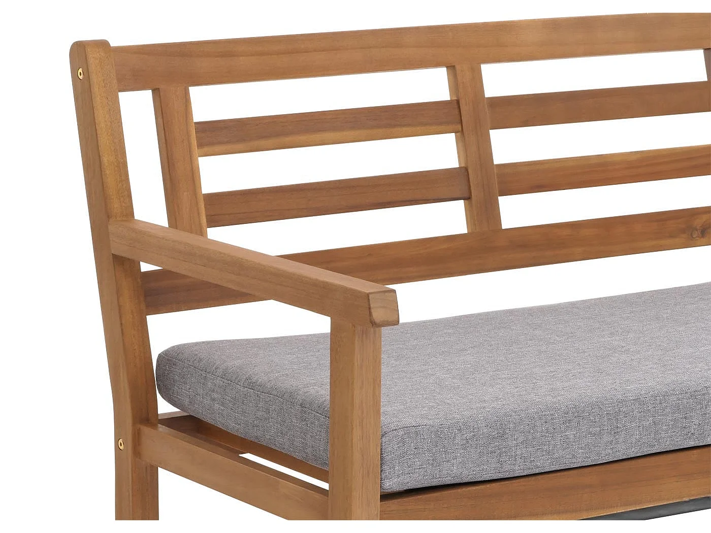 Banc de jardin MCW-N47,  coussin gris