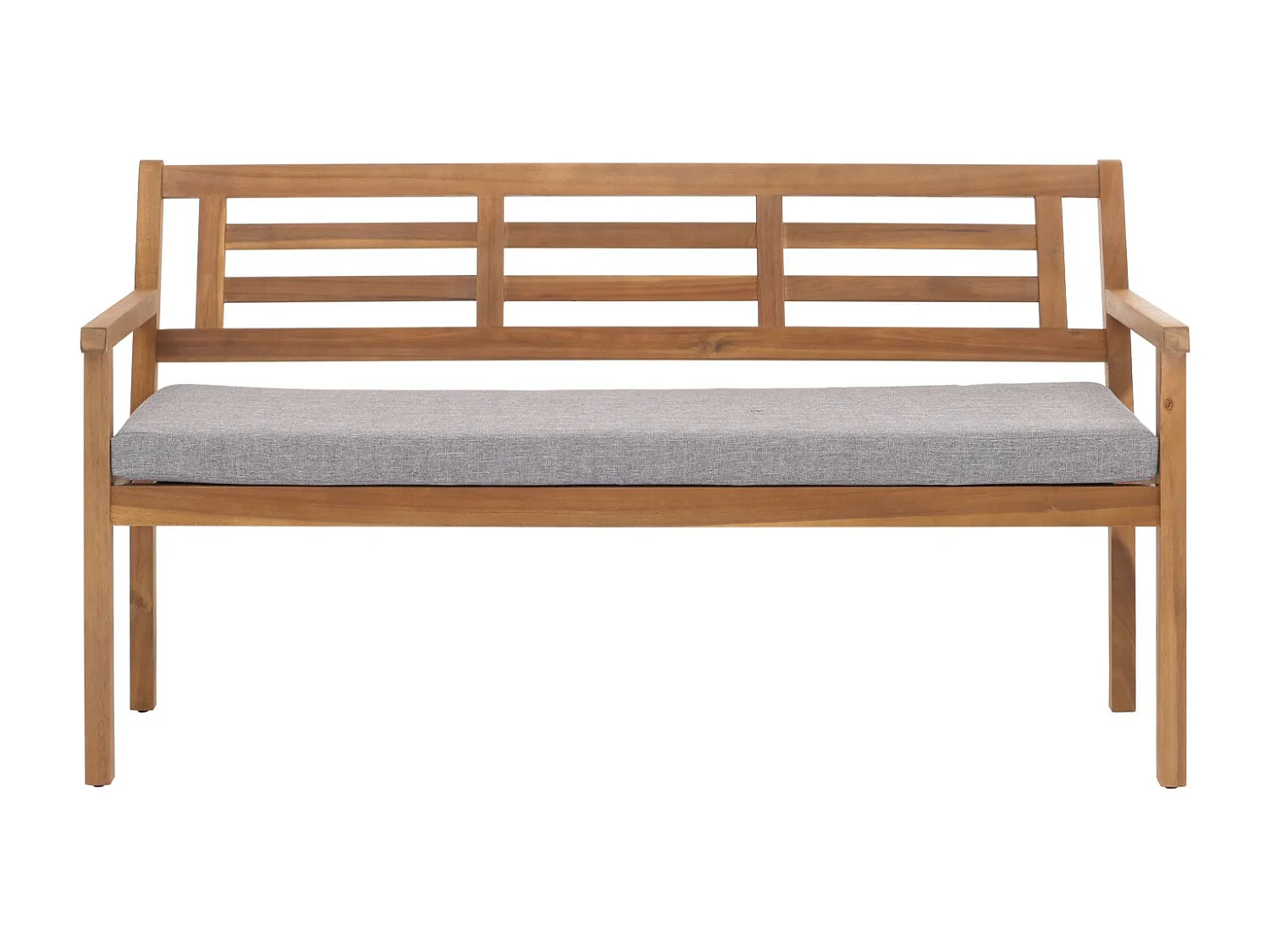 Banc de jardin MCW-N47,  coussin gris