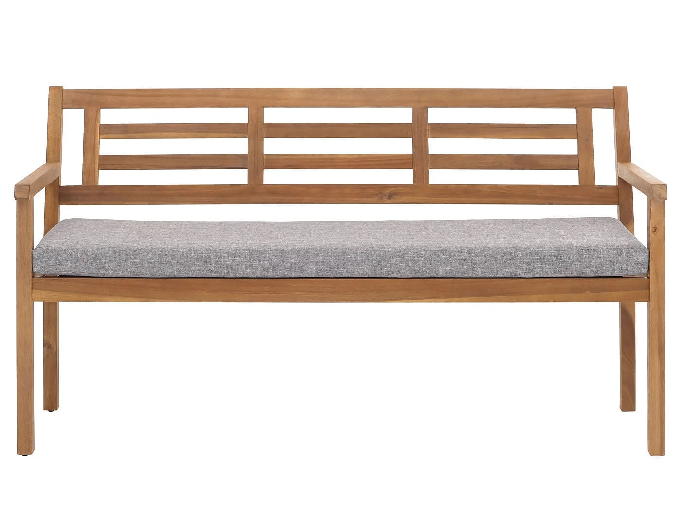 Ławka ogrodowa MCW-N47,  poduszka w kolorze szarym