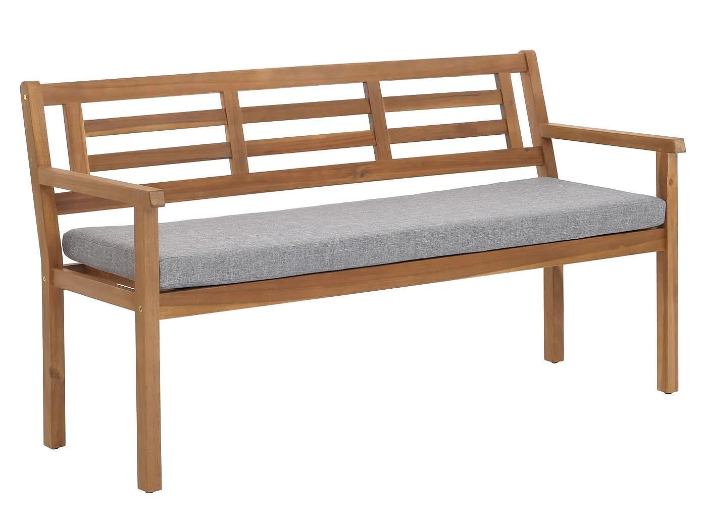 Ławka ogrodowa MCW-N47,  poduszka w kolorze szarym