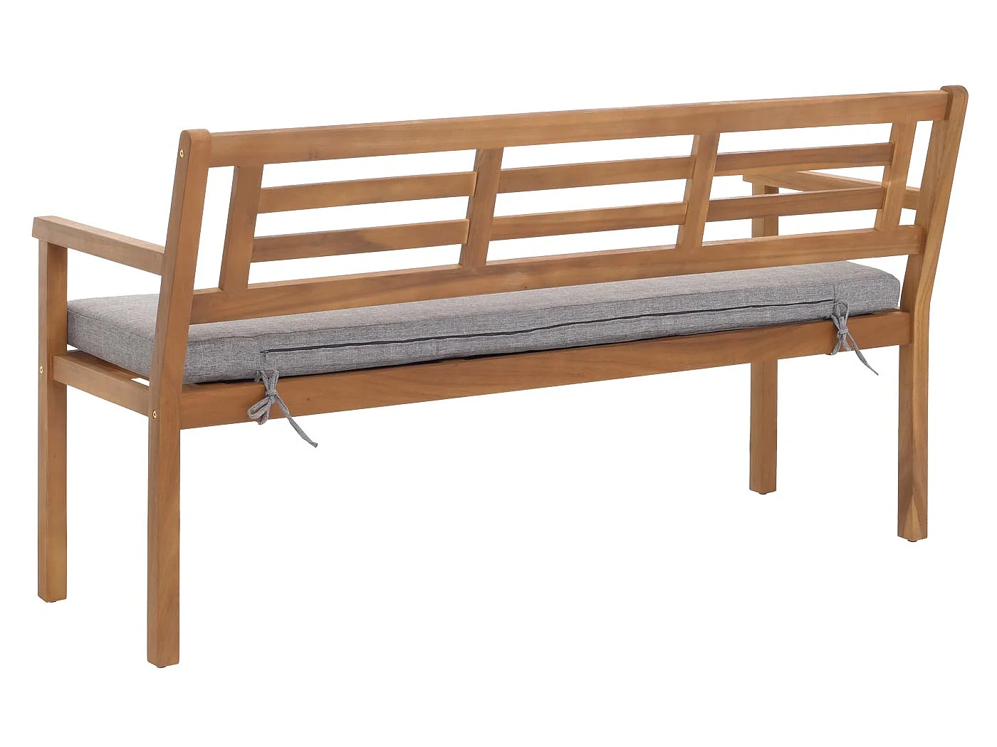 Ławka ogrodowa MCW-N47,  poduszka w kolorze szarym