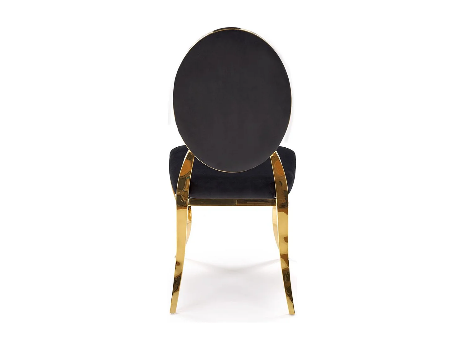 Chaise K556/Tissu-velours/Noir&Or