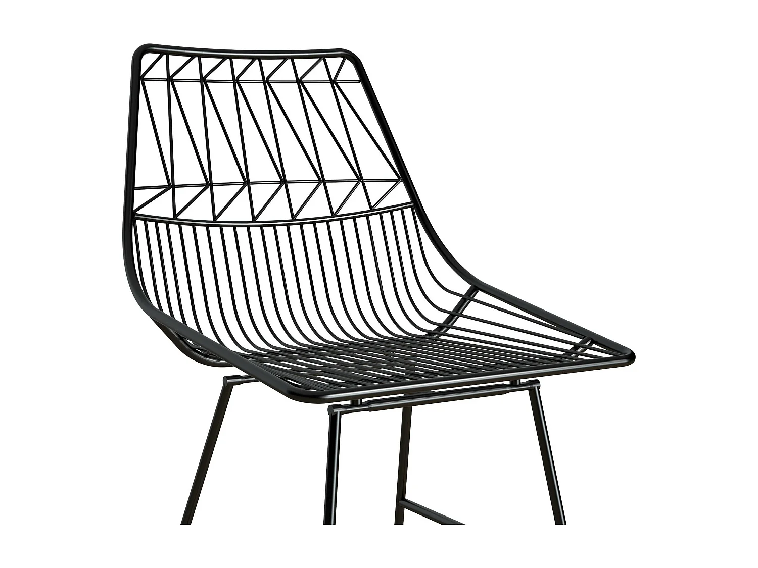 Astrid | Tabouret de comptoir en métal noir