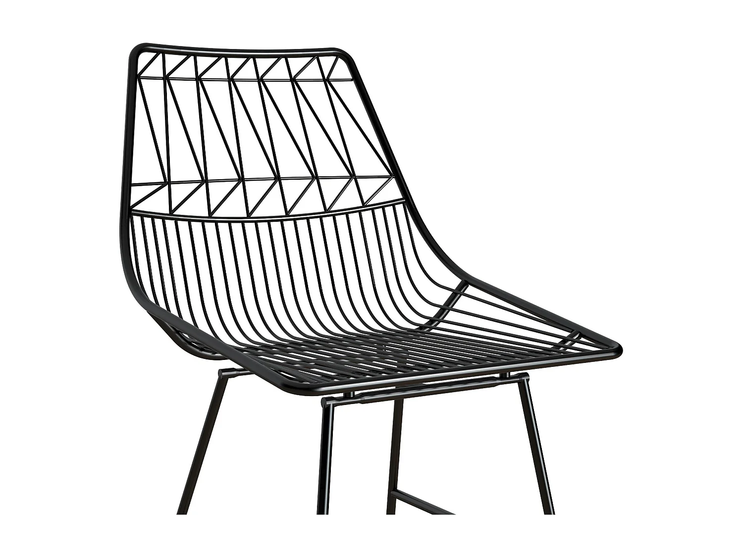 Astrid | Tabouret de comptoir en métal noir