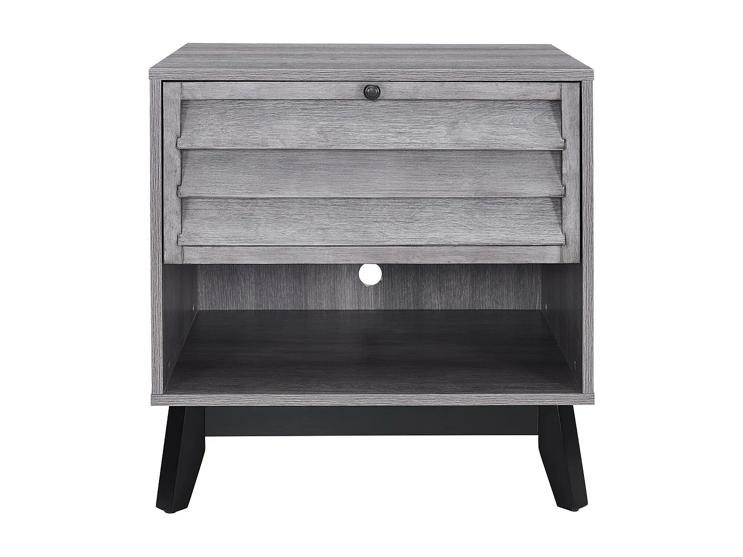 Vaughn | Table d'appoint en aspect chêne gris