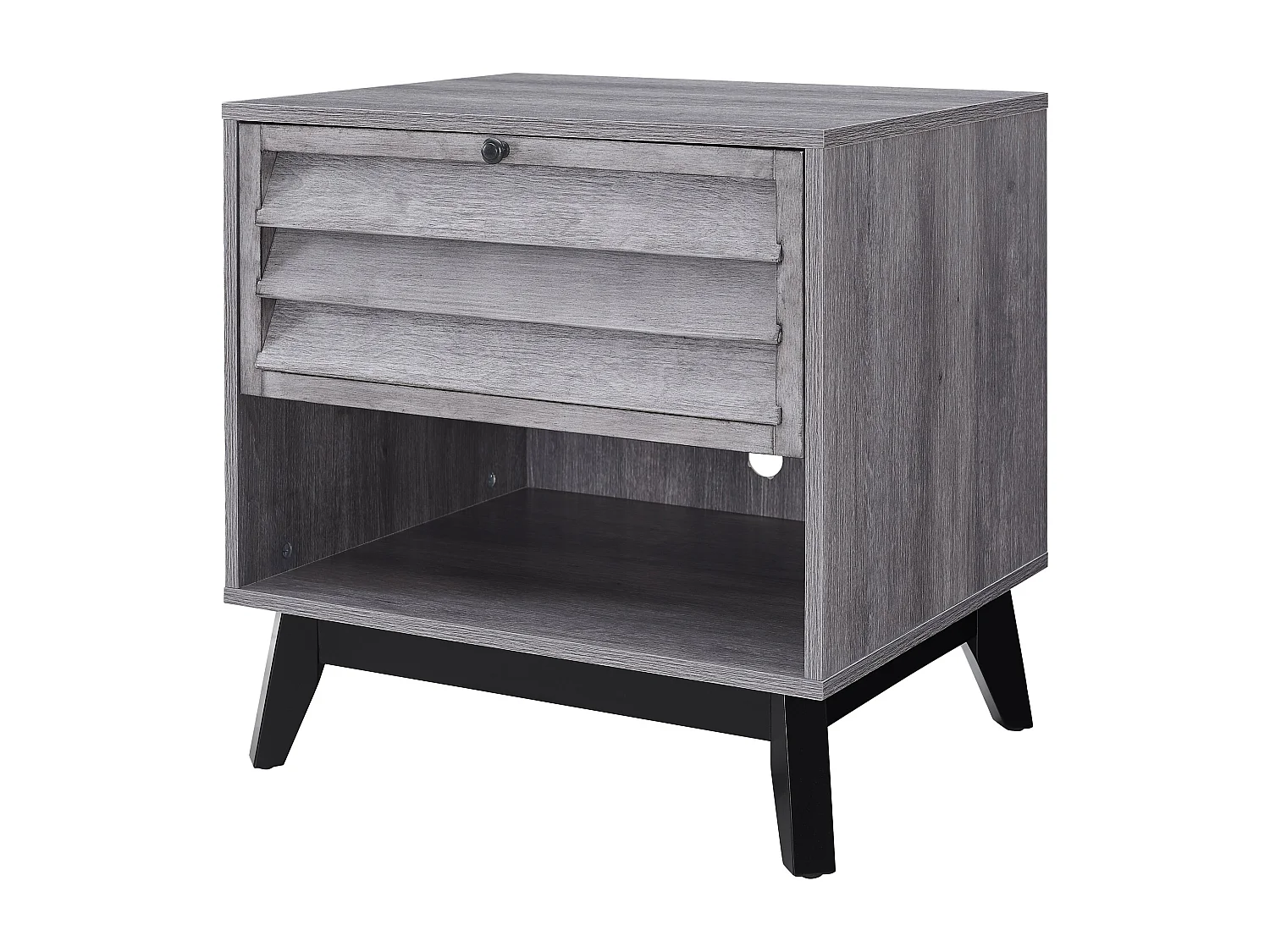Vaughn | Table d'appoint en aspect chêne gris