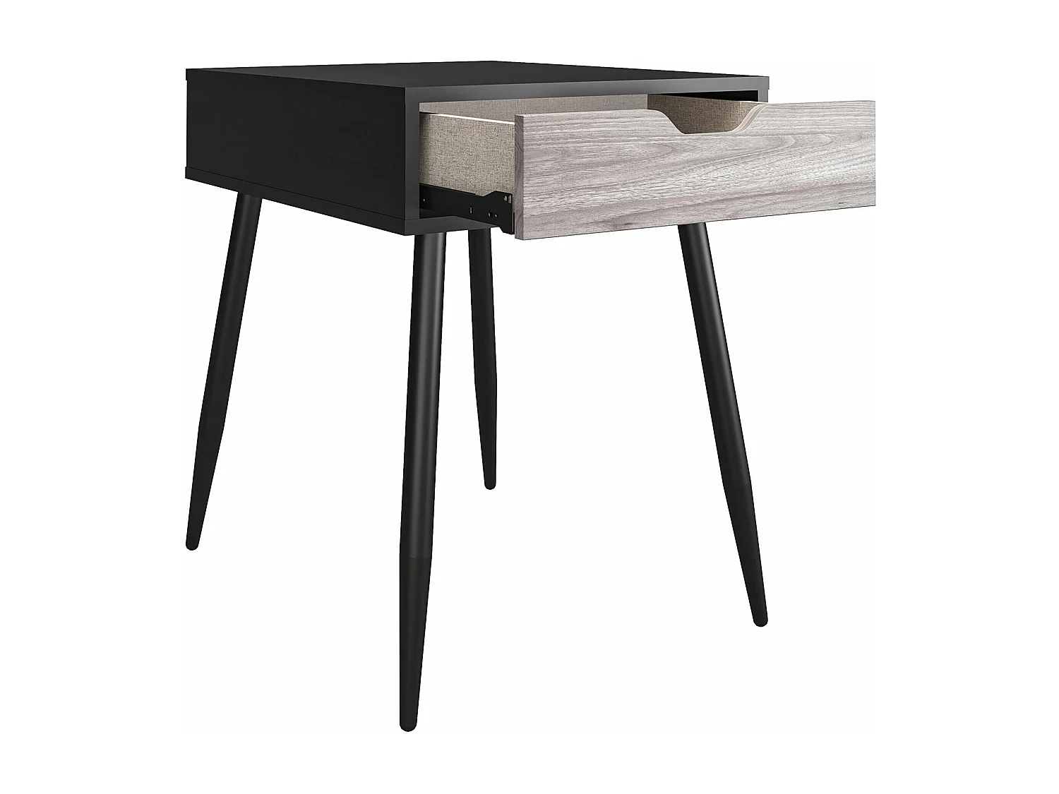 Copley | Tavolino con 1 cassetto in effetto rovere nero