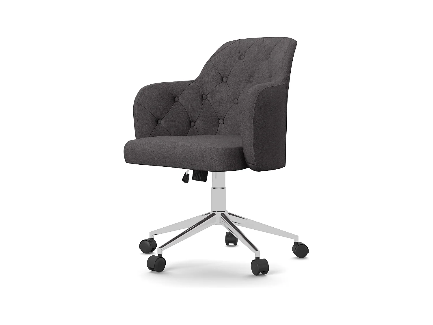 Washington | Chaise de bureau en tissu gris