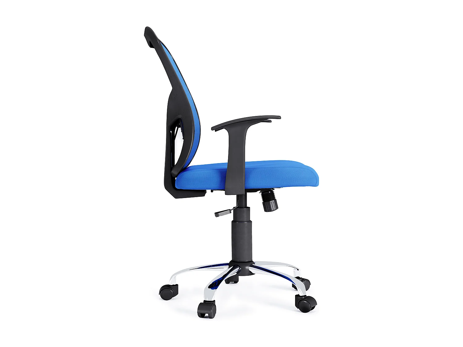 Tampa | Chaise de bureau en tissu bleu