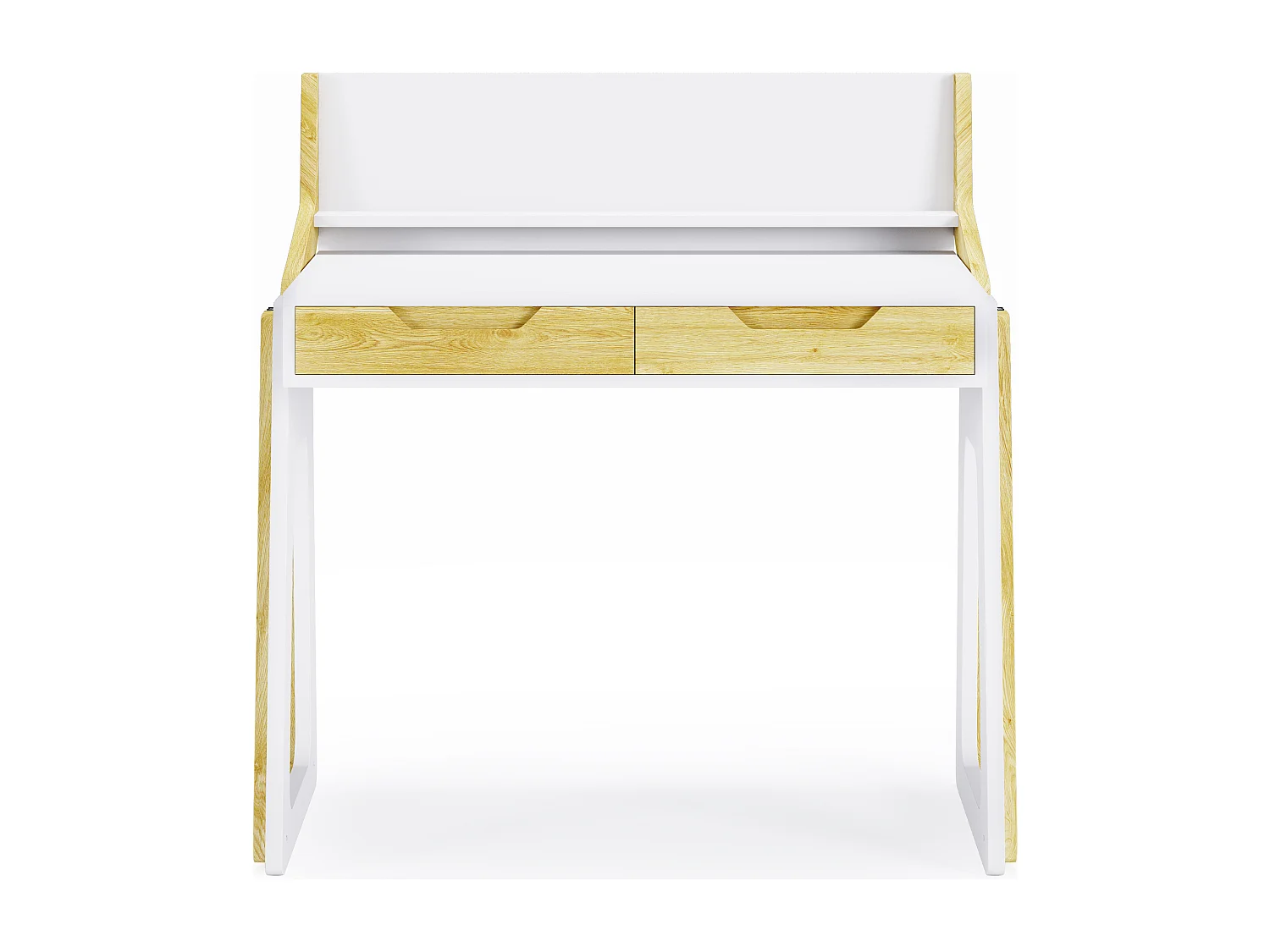 Palmer | Bureau réglable en aspect chêne blanc