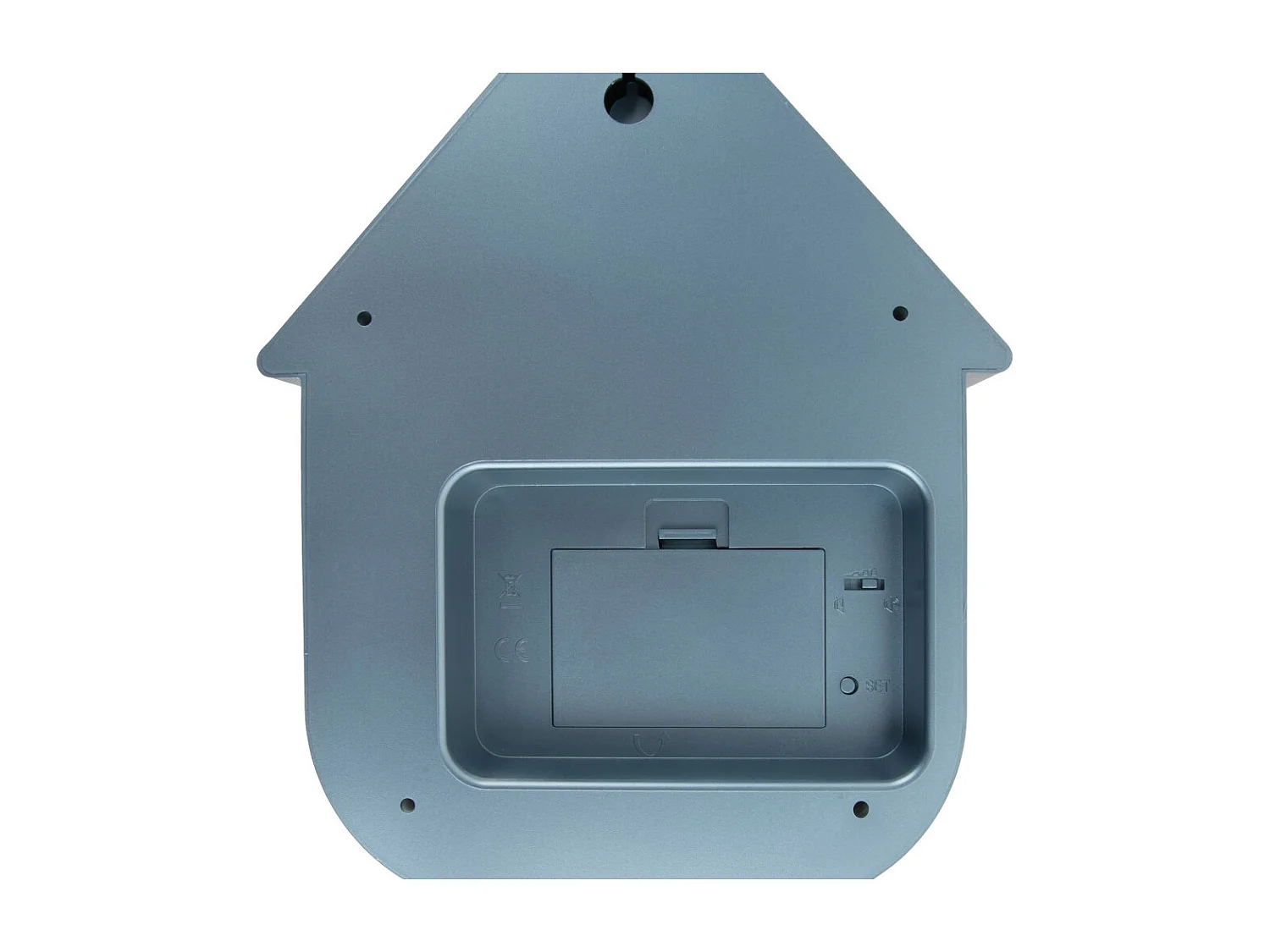 Horloge Coucou moderne H40cm Bleu métallique  Present Time