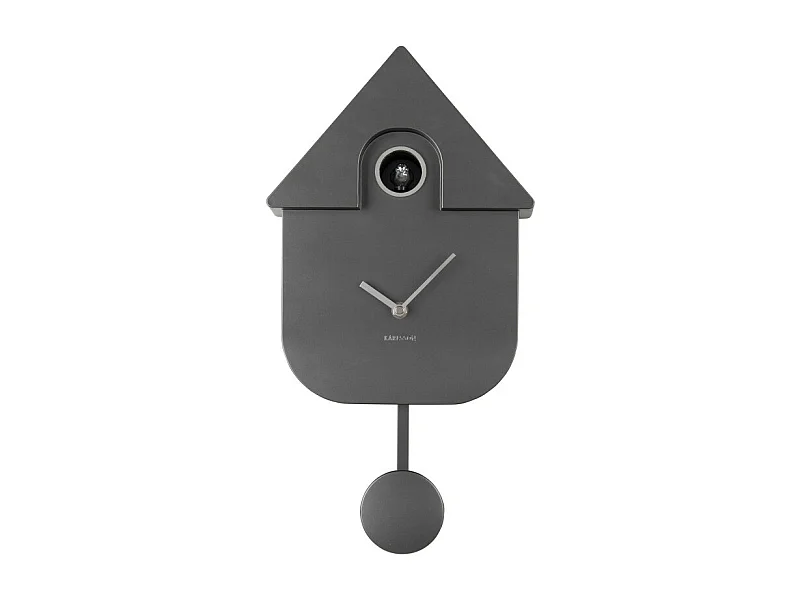 Horloge Coucou moderne H40cm Gris foncé  Present Time