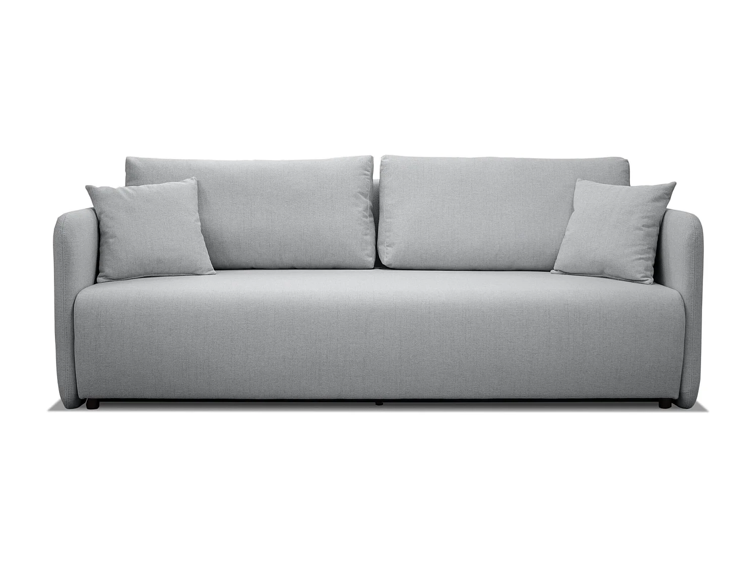 Canapé convertible 3 places - gris clair - ANVIO