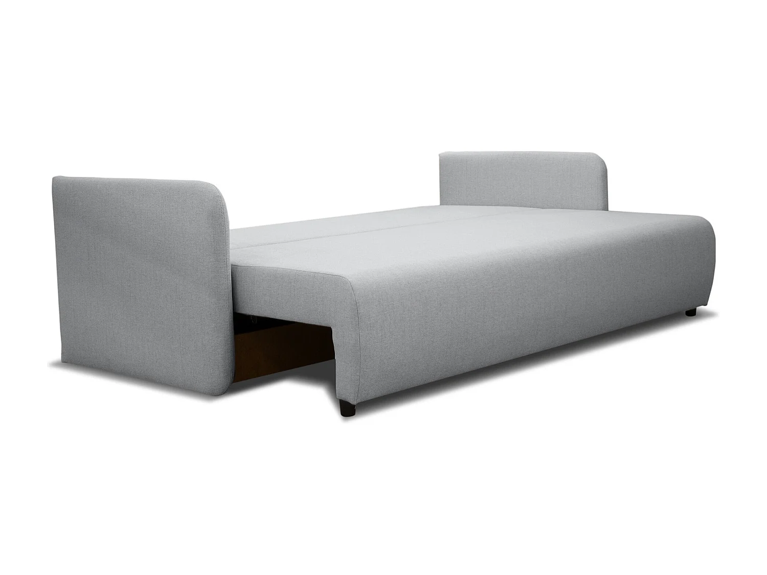 Canapé convertible 3 places - gris clair - ANVIO