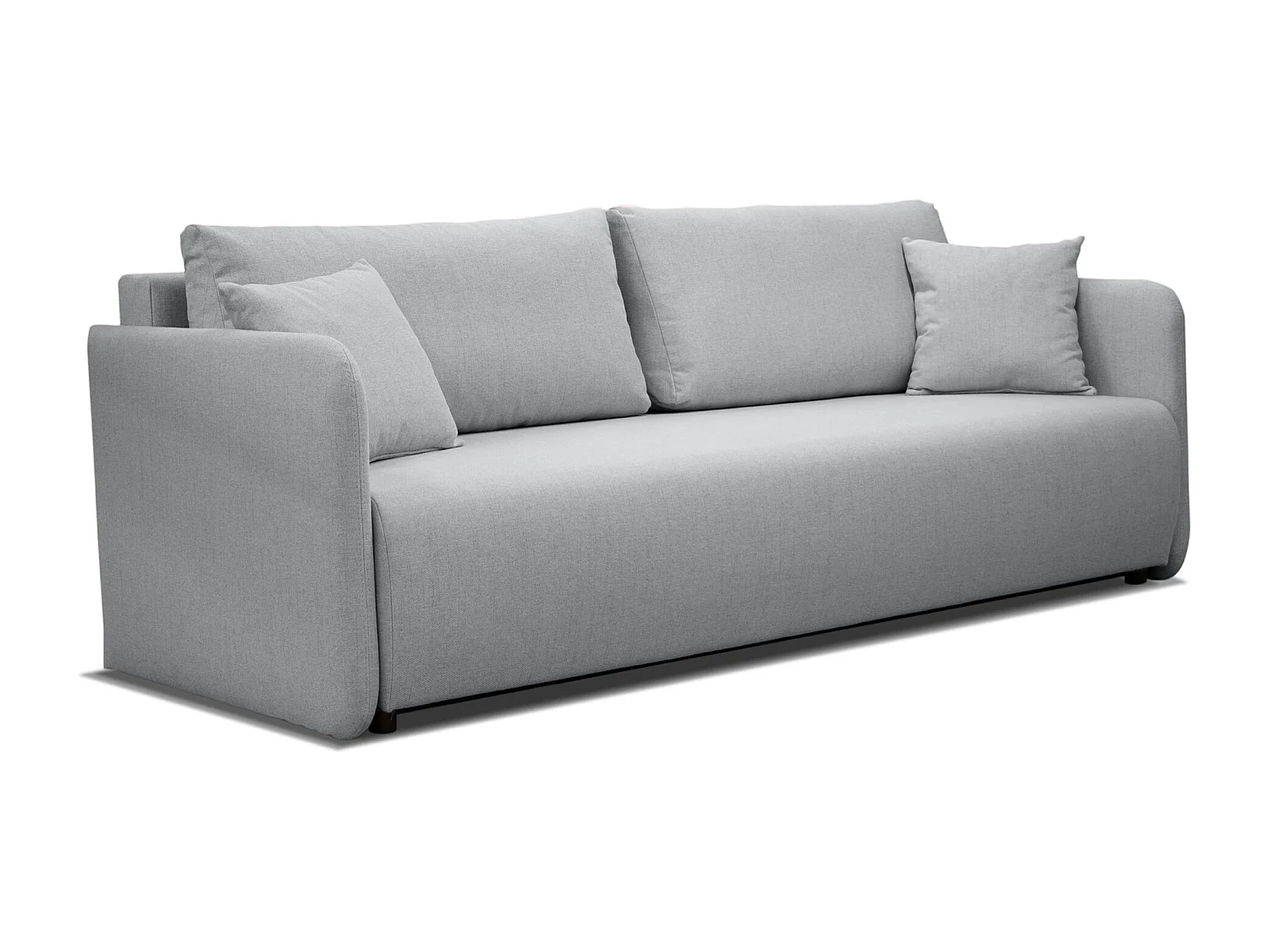 Canapé convertible 3 places - gris clair - ANVIO