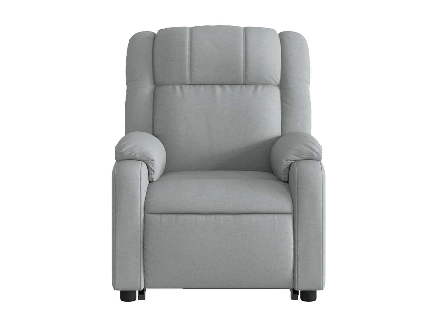 Fauteuil de massage inclinable Gris clair Tissu