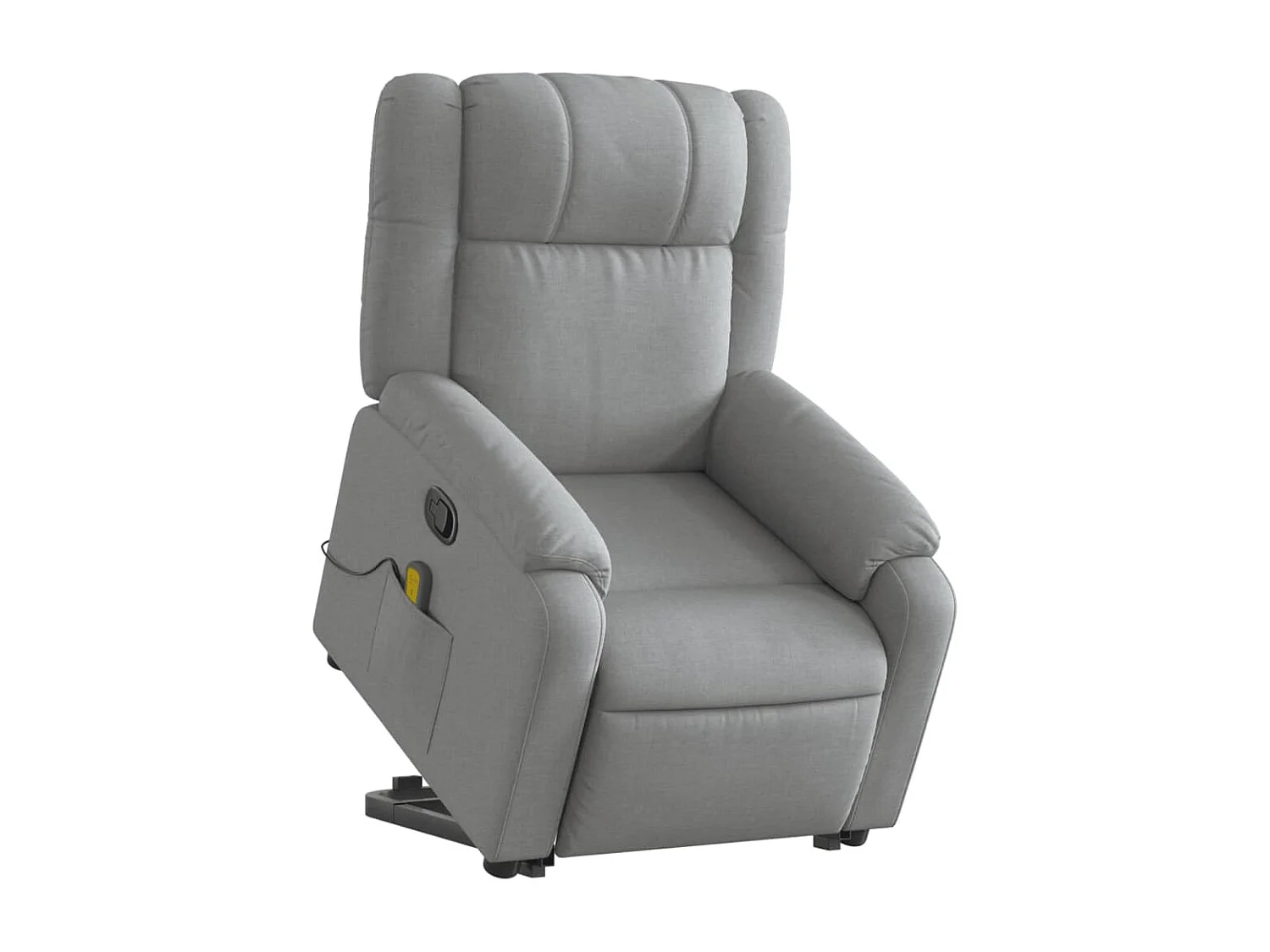 Fauteuil de massage inclinable Gris clair Tissu