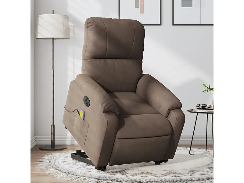 Fauteuil inclinable de massage électrique marron