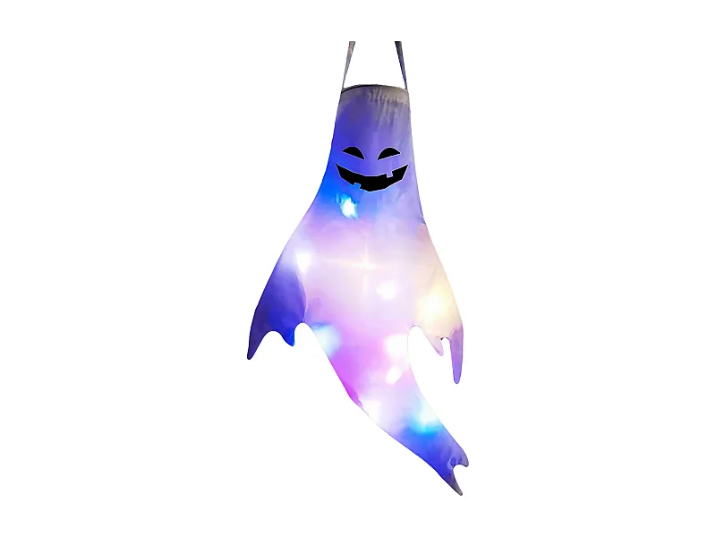 Groot lachend gezicht Halloween feestlocatie decoratie LED kleurrijke geest