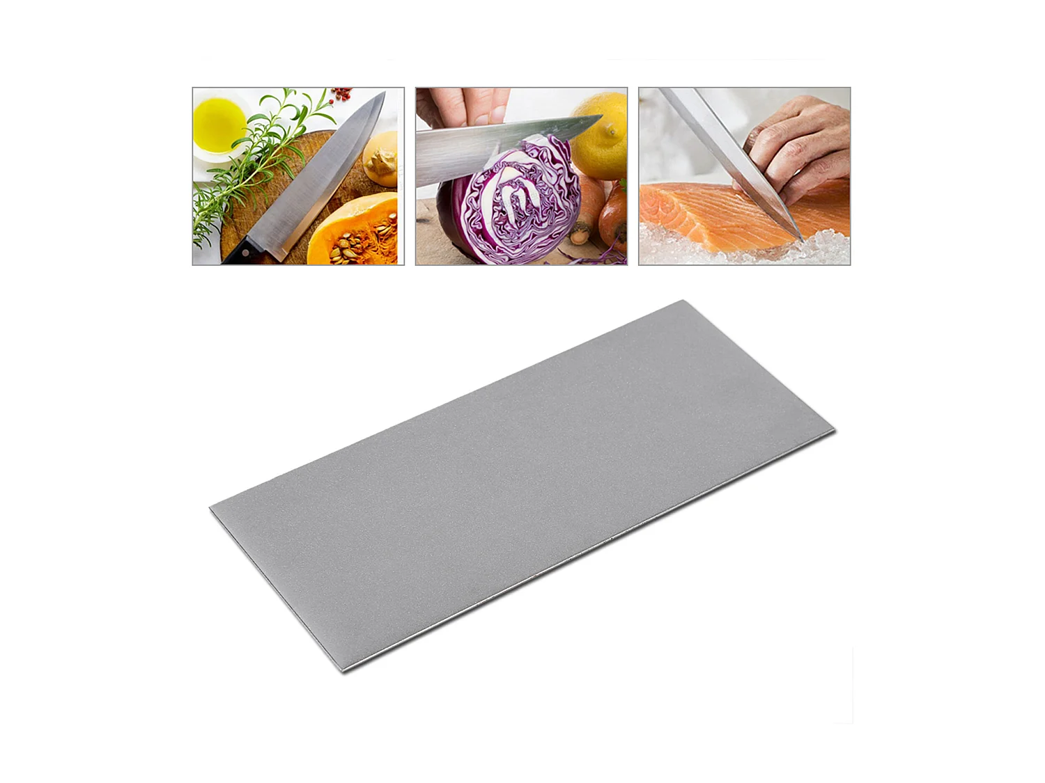 Pierre à aiguiser pour couteau carré en diamant, meulage fin, polissage, grain 600