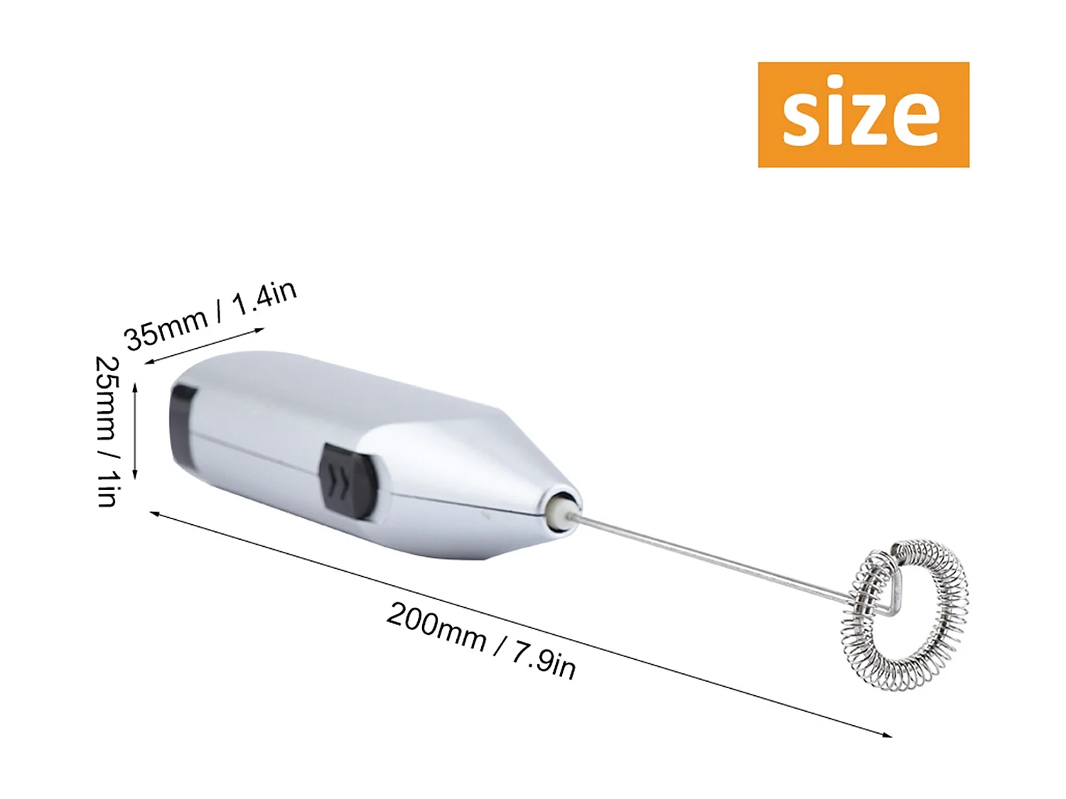 Batedor de ovos elétrico portátil doméstico, batedor de ovos, batedor de leite, espumador