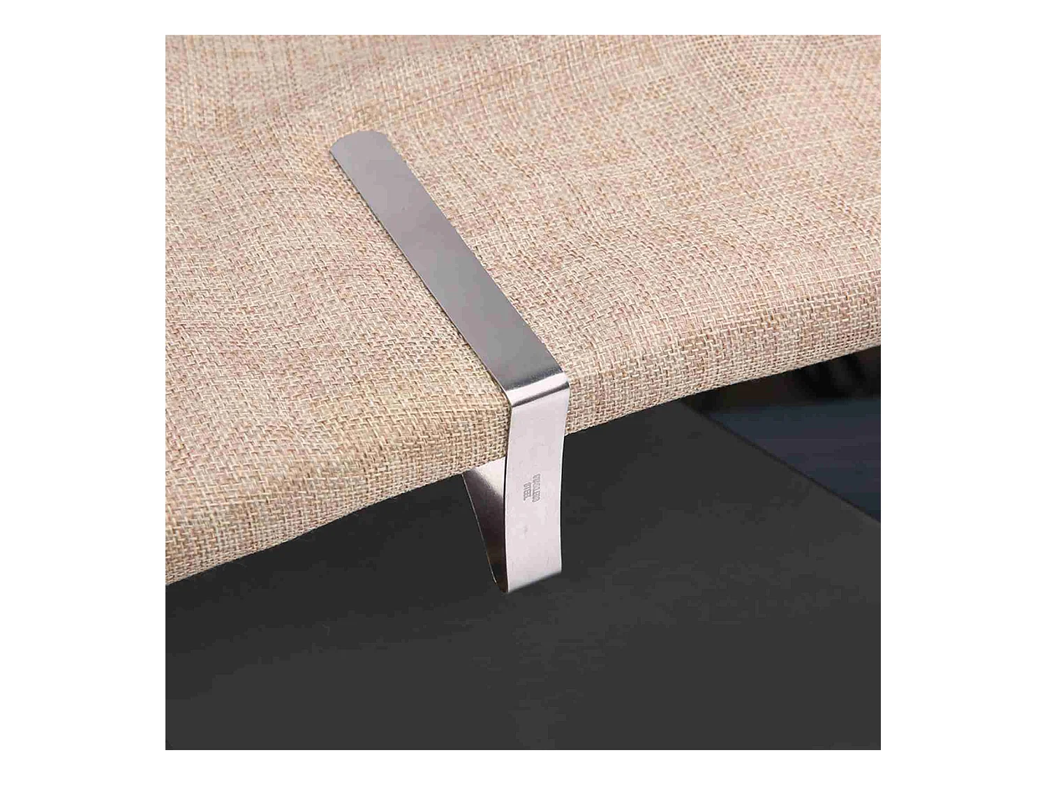 4 stuks grote tafelkleedhoesklemmen roestvrij staal antislip tafelkleedhouderklemmen 10,5 * 7 cm