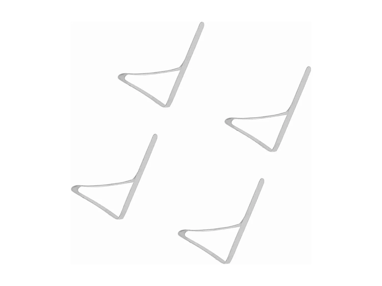 4 pezzi grandi clip per tovaglie in acciaio inox antiscivolo supporto per tovaglie 10,5*7 cm