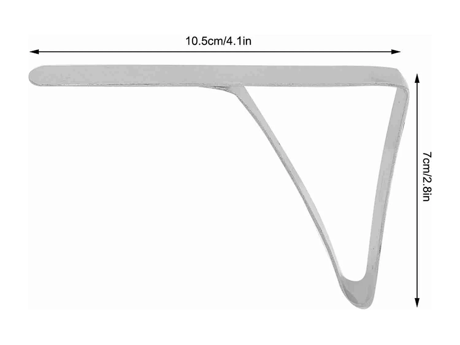 4 pezzi grandi clip per tovaglie in acciaio inox antiscivolo supporto per tovaglie 10,5*7 cm