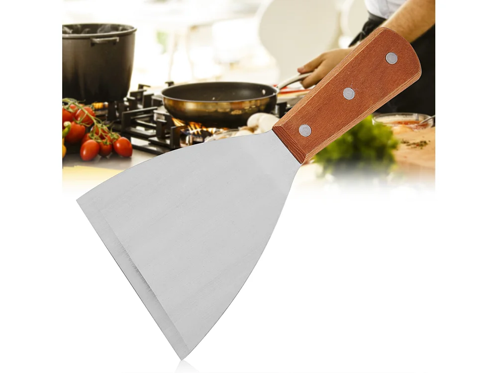 Spatule à steak en acier inoxydable antiadhésive résistante à la chaleur pour barbecue
