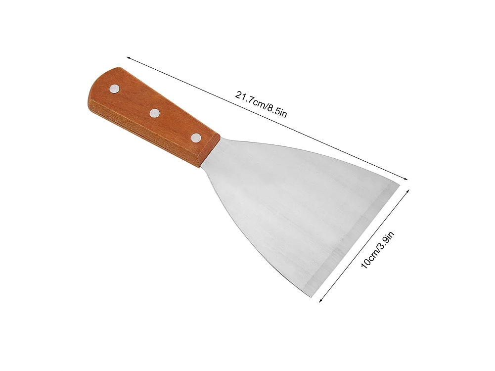 Spatule à steak en acier inoxydable antiadhésive résistante à la chaleur pour barbecue