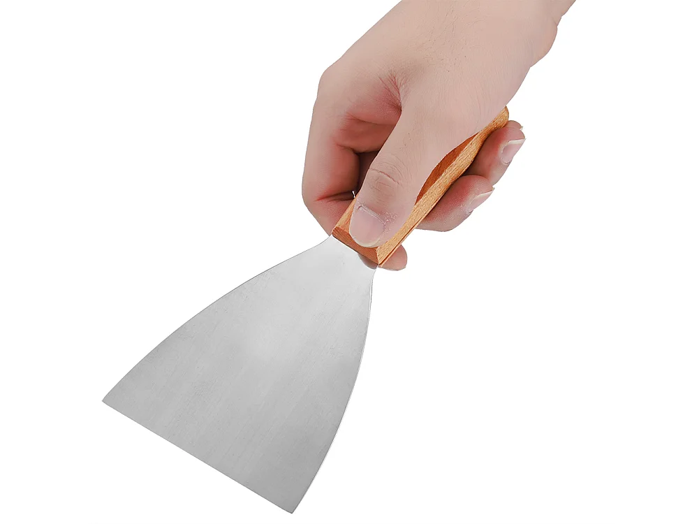 Spatule à steak en acier inoxydable antiadhésive résistante à la chaleur pour barbecue