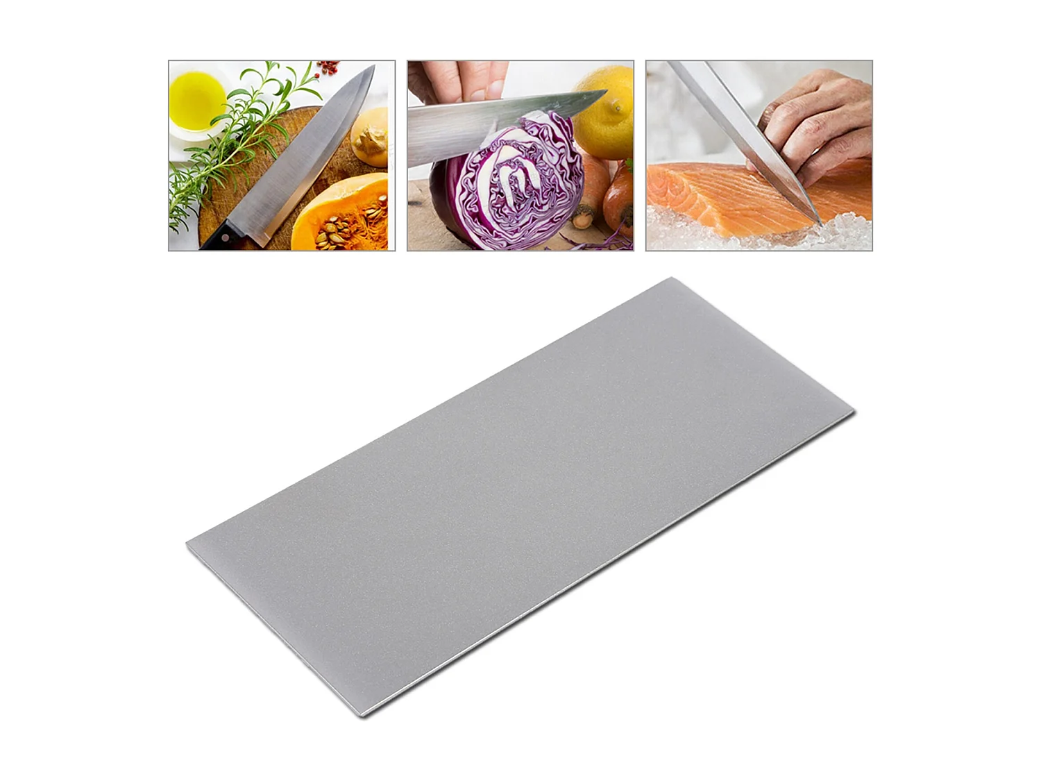 Pietra per affilare gli utensili per coltelli quadrati diamantati per levigatura sottile, pietra per affilare grana 1000